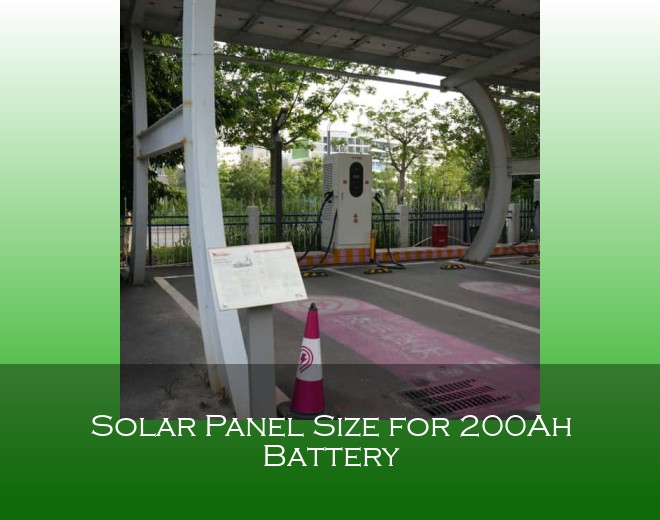 Solar Panel Size for 200Ah Battery